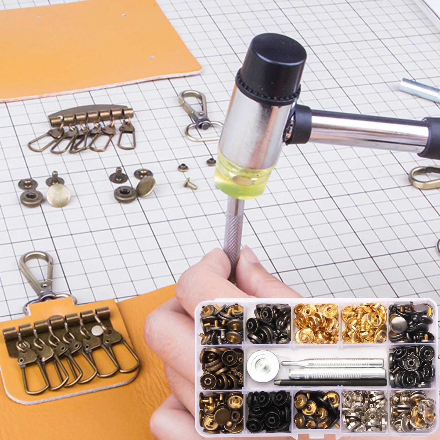 Kit de Botones a Presión BIOUU 120 Sets 12mm con Herramientas