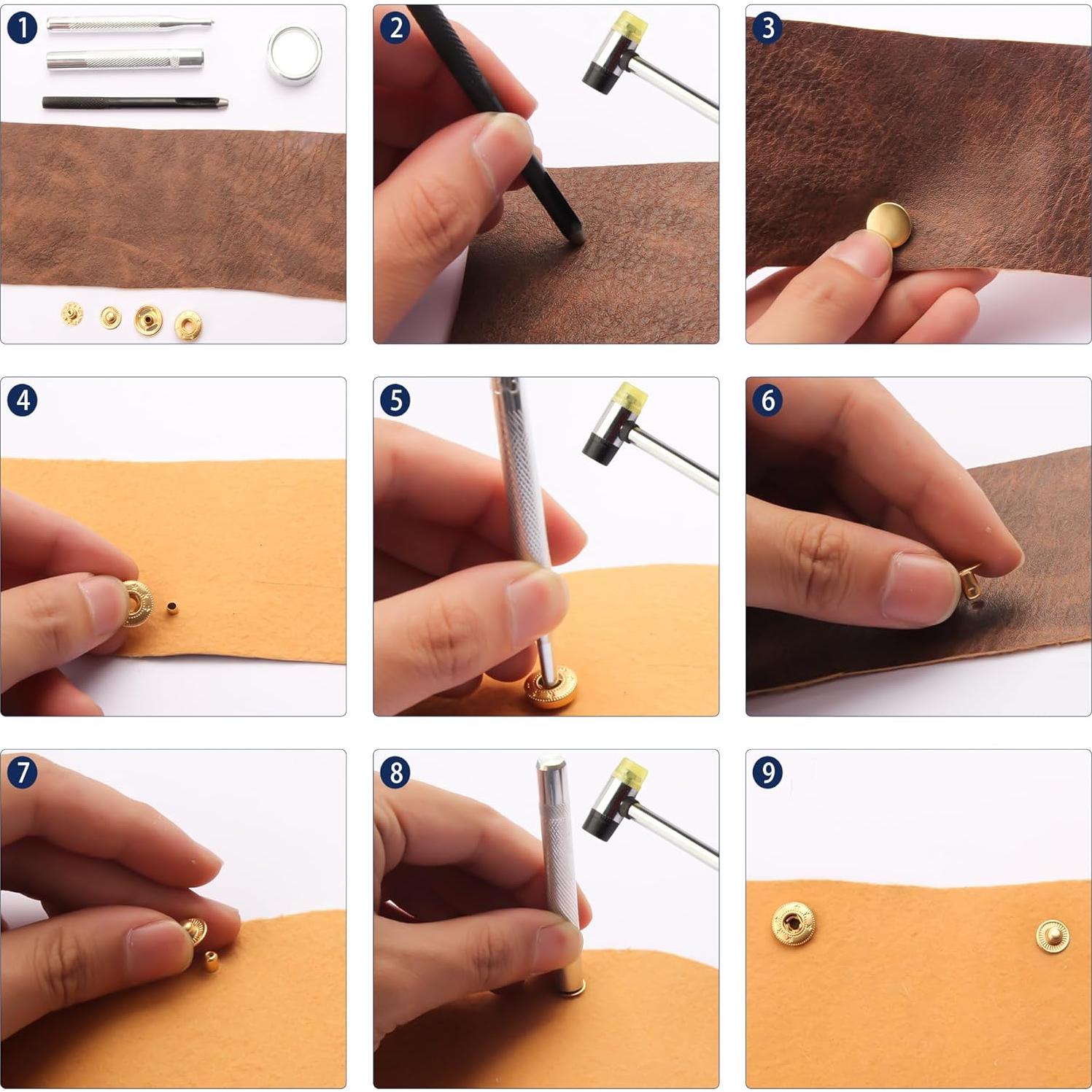 Kit de Botones a Presión BIOUU 120 Sets 12mm con Herramientas