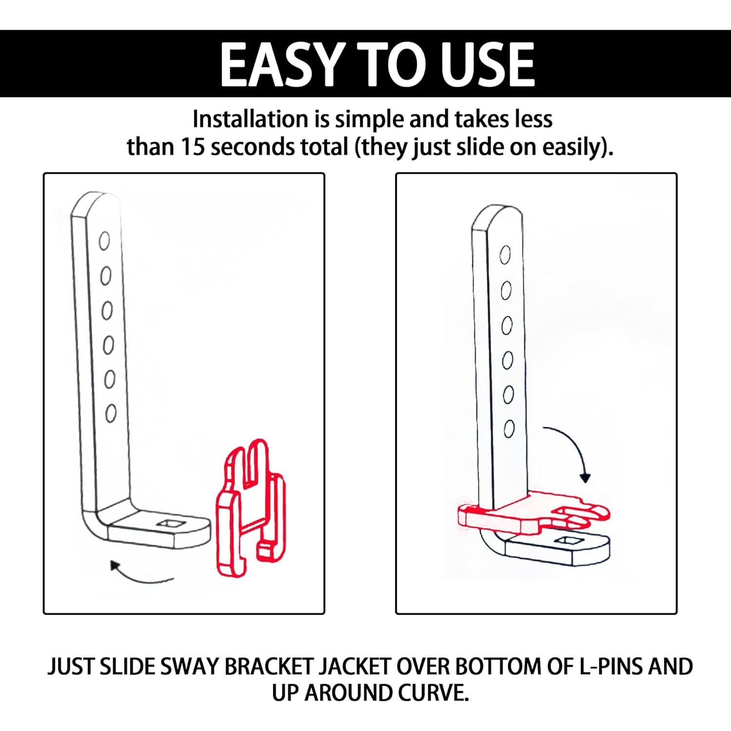 Sway Bracket Jacket 2-Pack Aussio - Reducción de Ruido RV