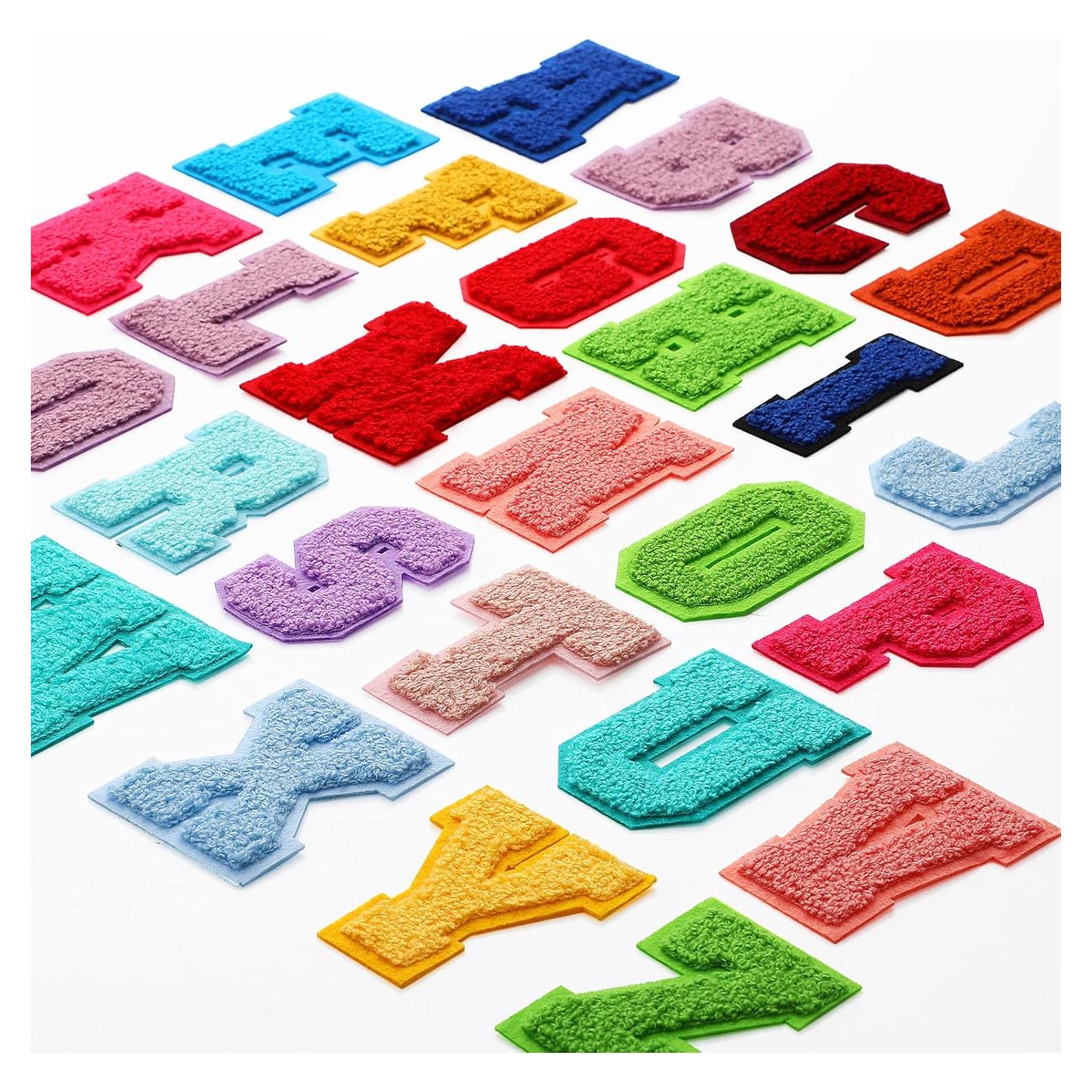 Parches Bordados de Letras A-Z Waydress 26 Pcs 7.1 cm