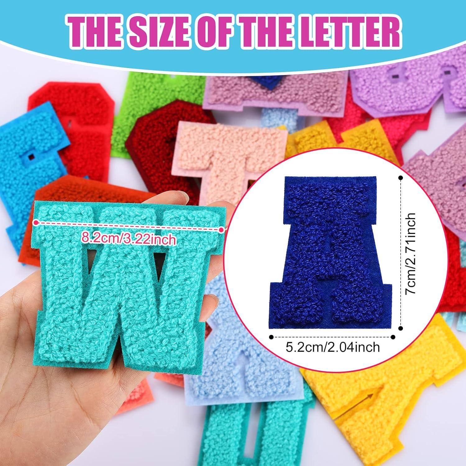 Parches Bordados de Letras A-Z Waydress 26 Pcs 7.1 cm