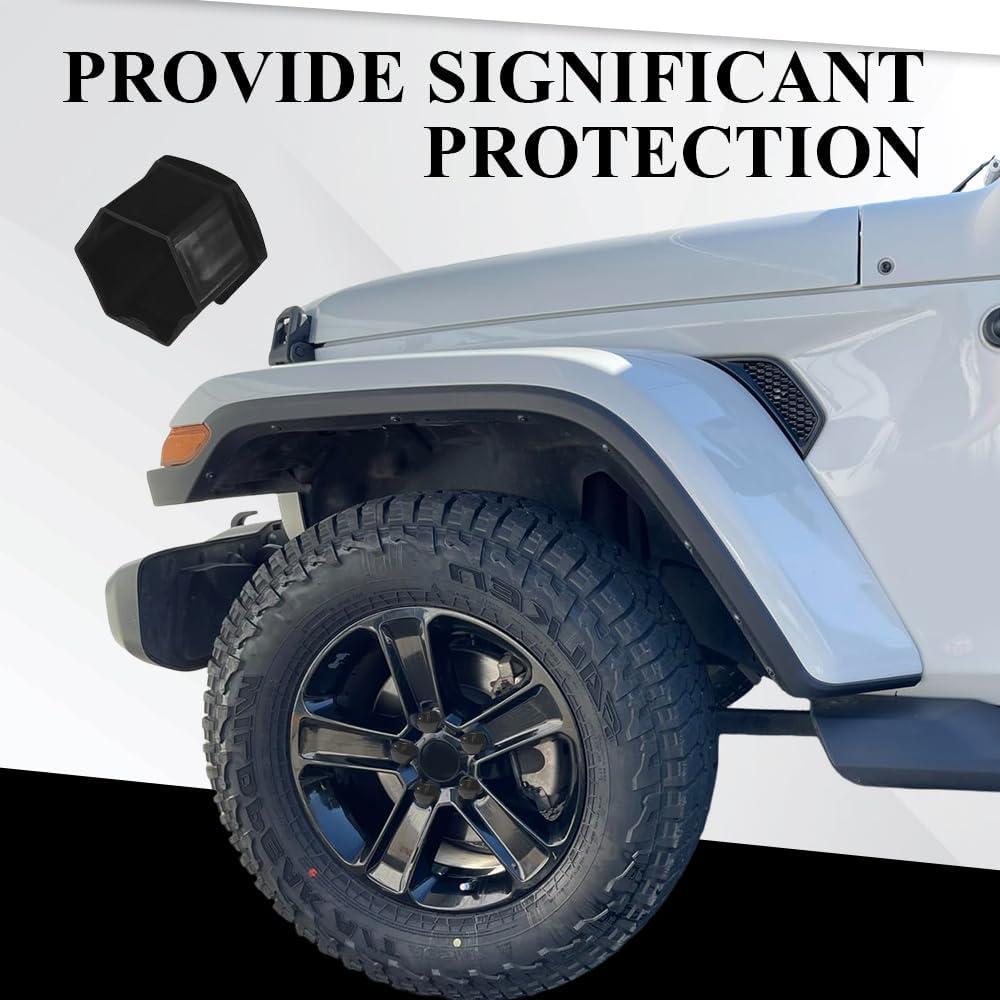 20 Cubiertas de Tuercas de Rueda 17mm Tecledsn - Negro