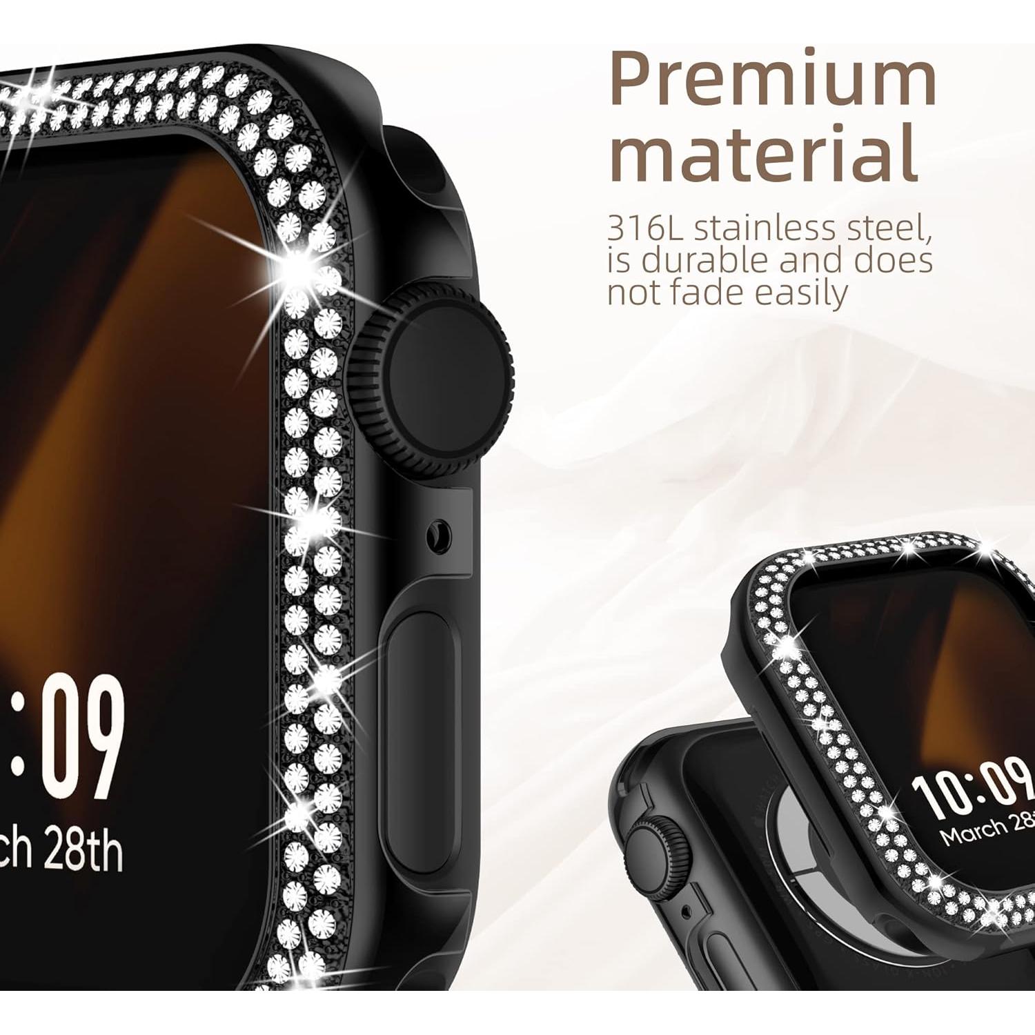 Funda Brillante Missair para Apple Watch 40mm Negro