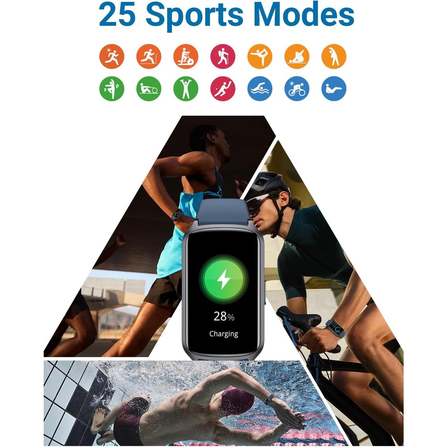 Rastreador de Salud Amzhero D26 - Monitoreo 24/7, 5ATM