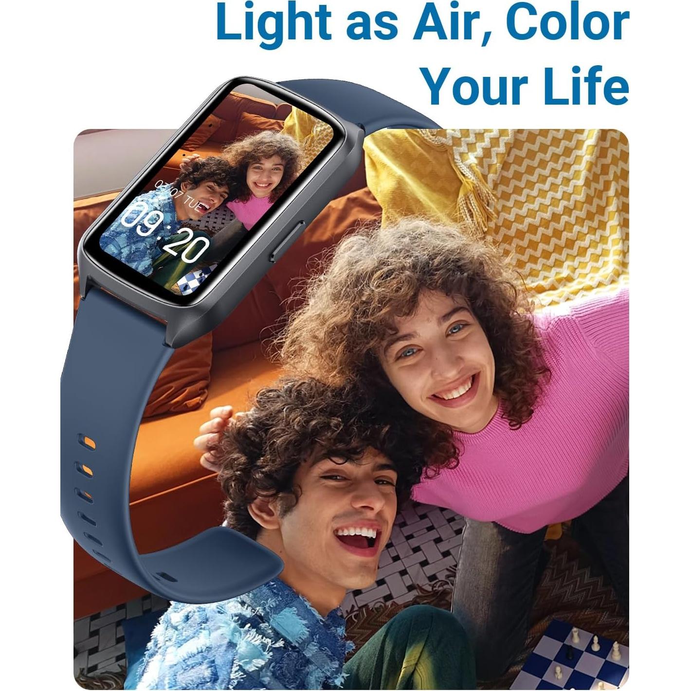 Rastreador de Salud Amzhero D26 - Monitoreo 24/7, 5ATM