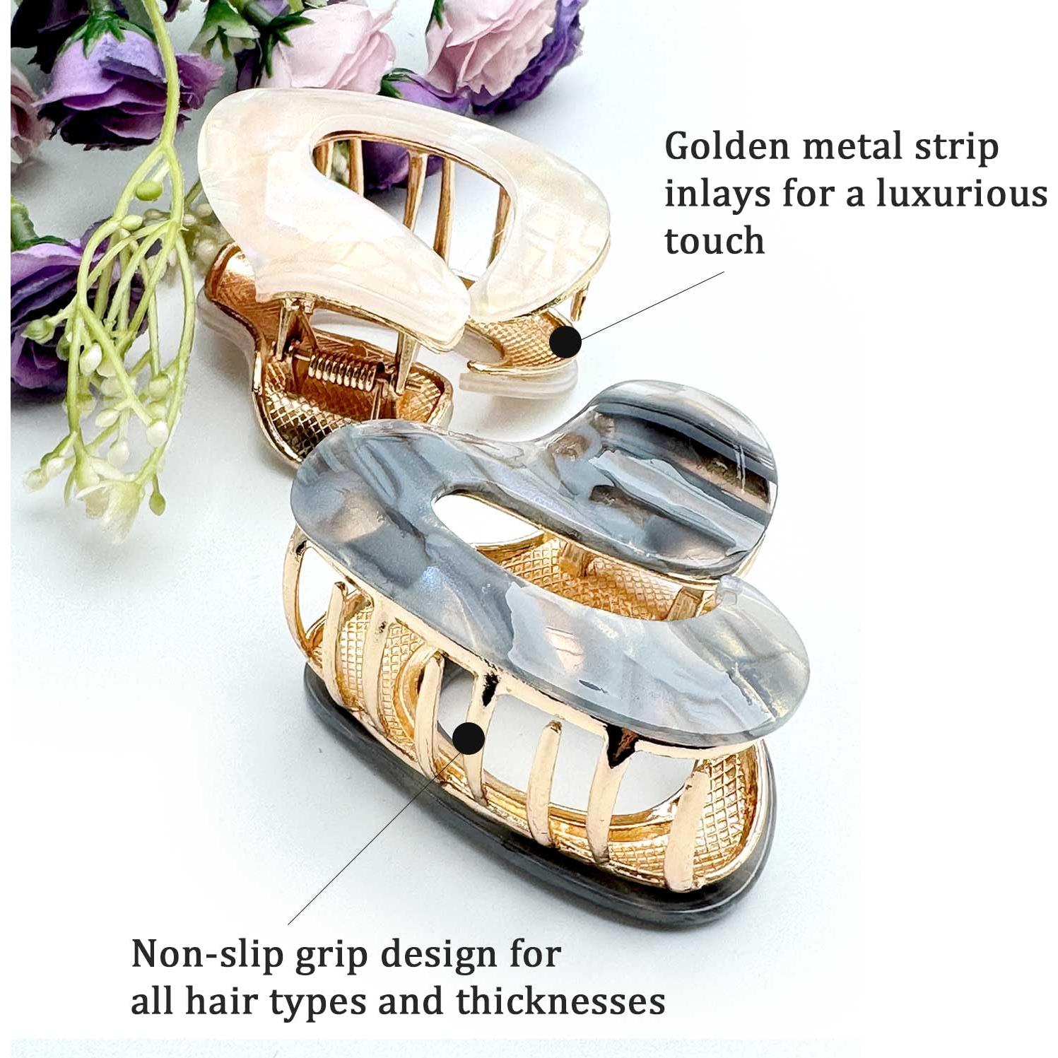 Clips de Garra Antideslizantes Solilayx - 2 Pcs Dorados