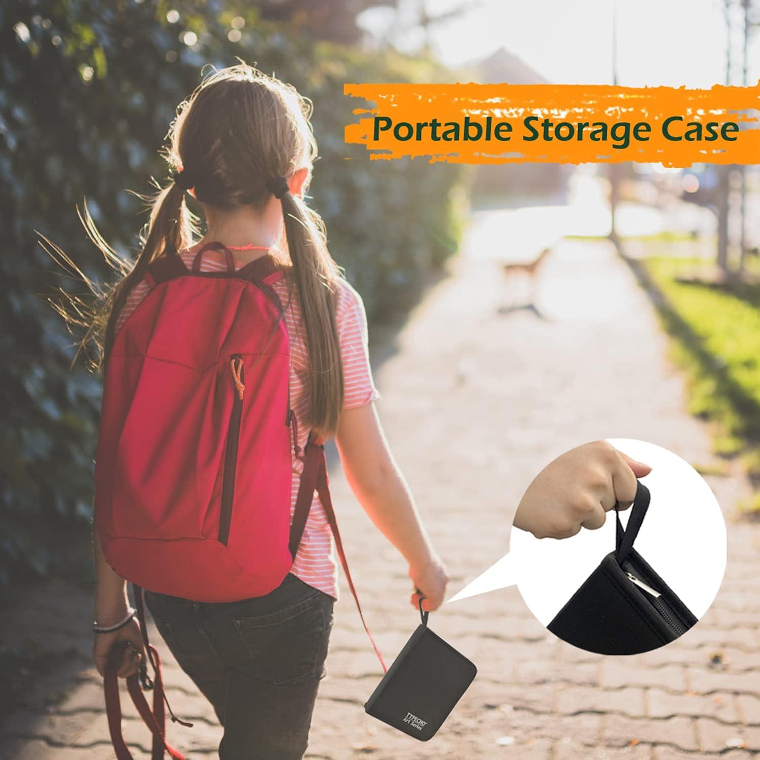 Juego de 48 bolígrafos de gel Typecho con estuche portátil