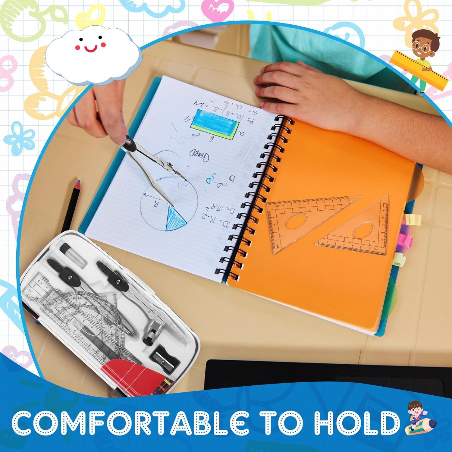 Kit de Geometría Teling 12 Piezas - Herramientas Matemáticas