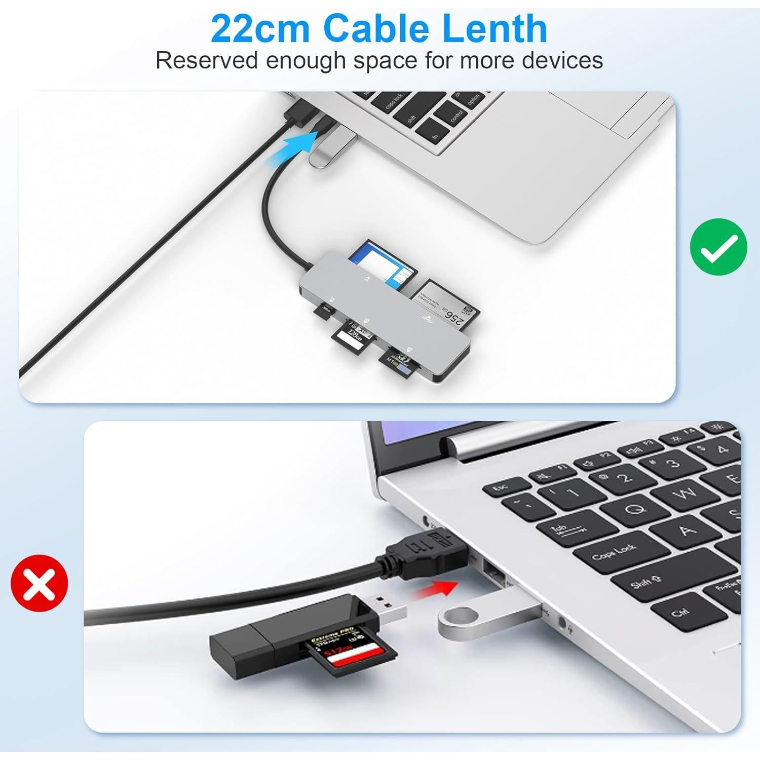Lector de tarjetas 5 en 1 Rytaki Pro USB C CFast 2.0