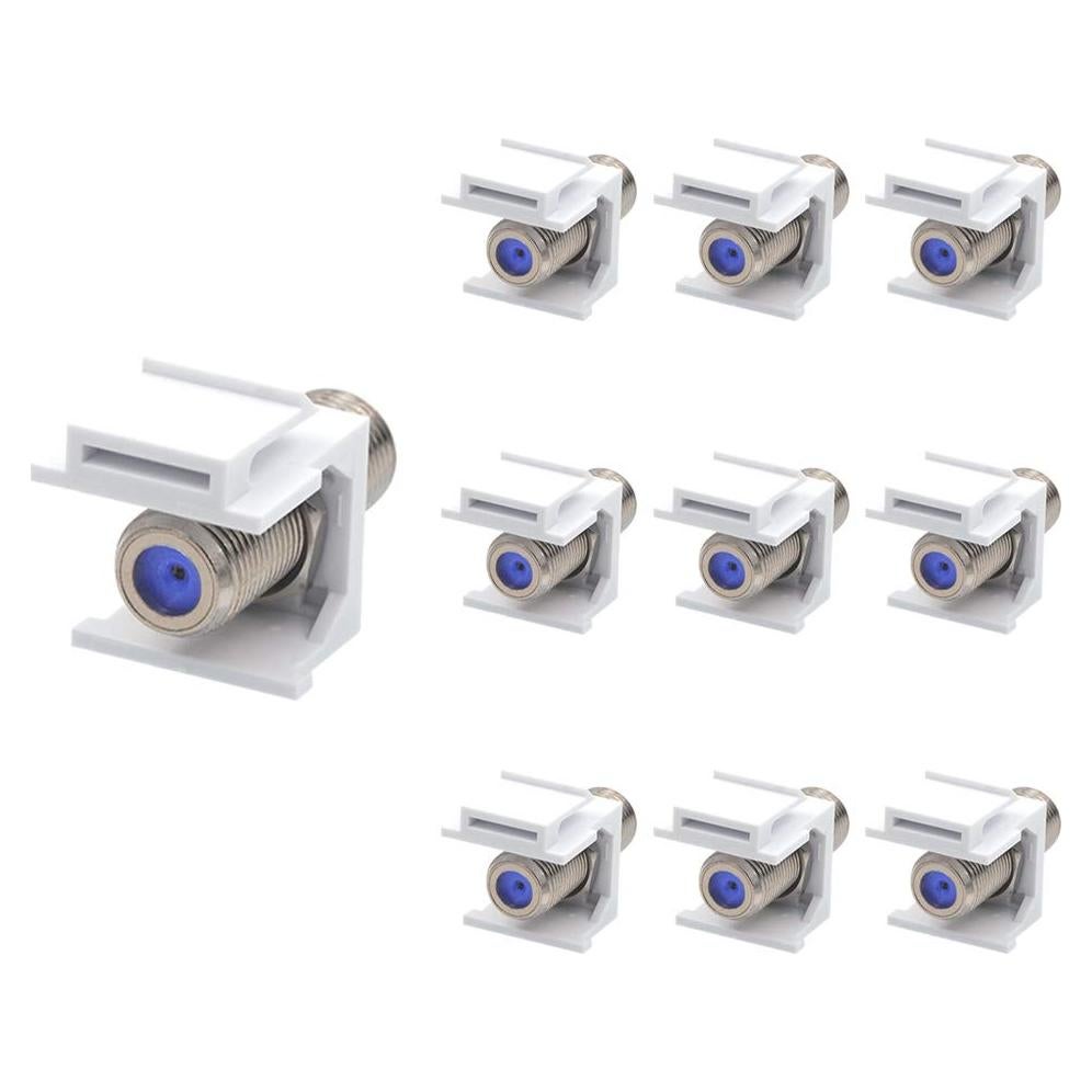 Insertos Keystone Coaxiales VCE 10-Pack RG6 3GHz Niquelado