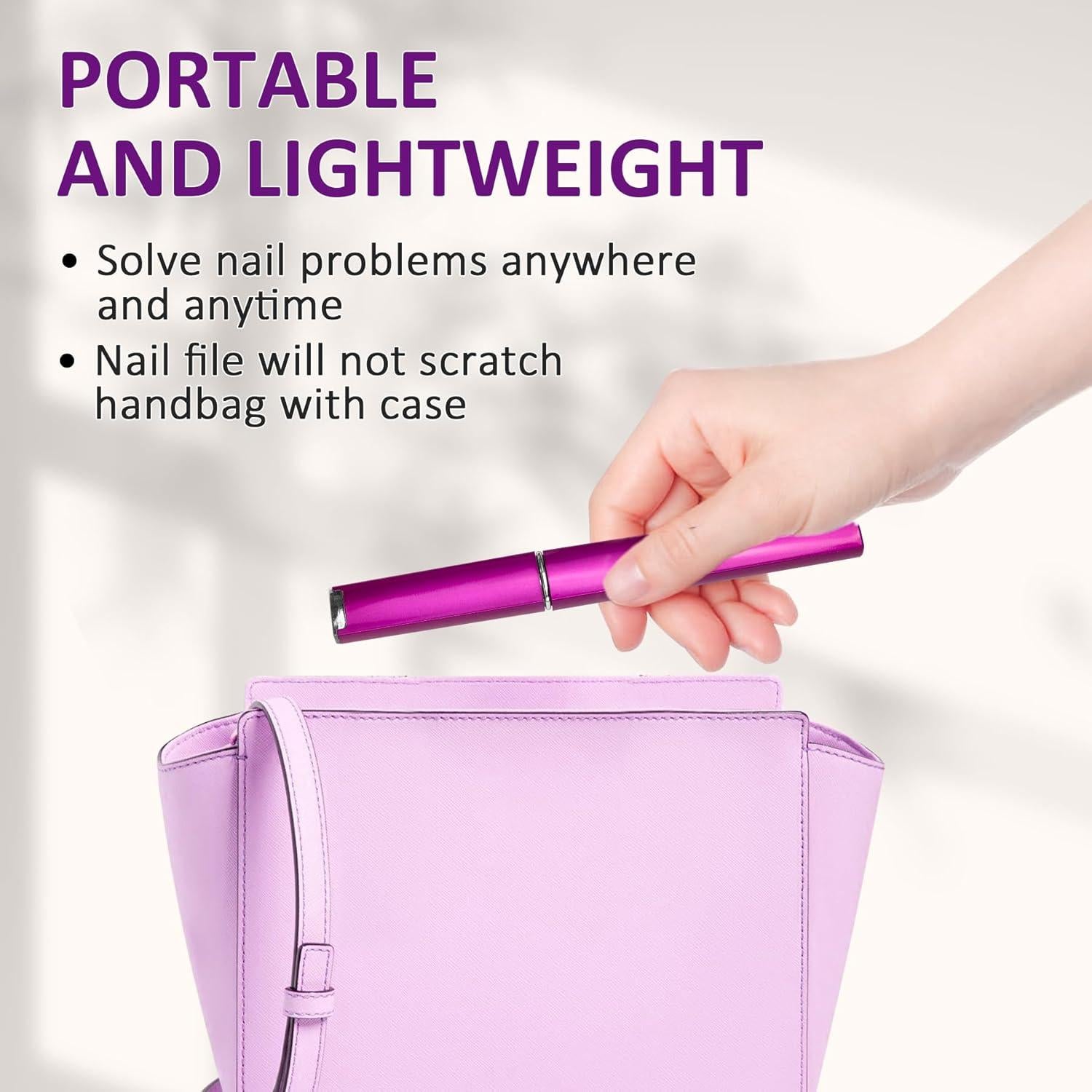 Lima de Uñas de Cristal EAONE con Estuche - 3 Colores