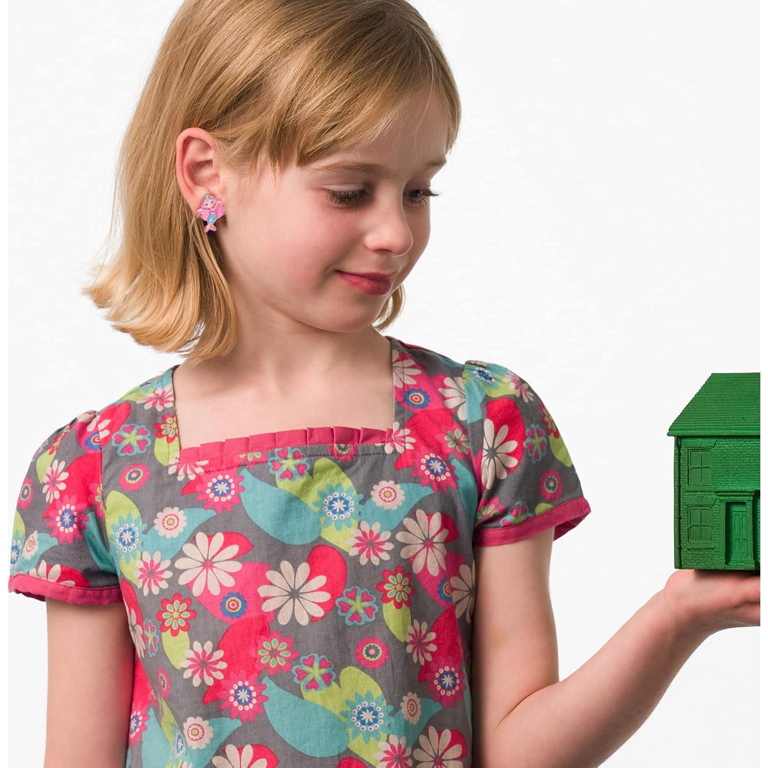 40 Pares de Pendientes de Clip Hipoalergénicos para Niñas