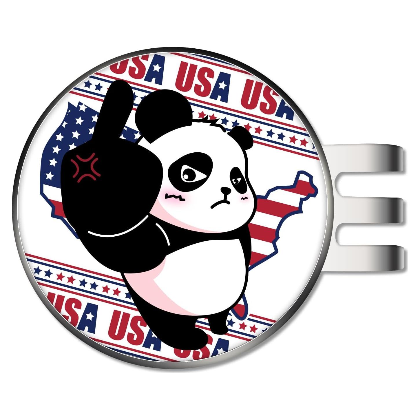 Clip de Sombrero Marcador de Pelota de Golf OlibaDu Panda