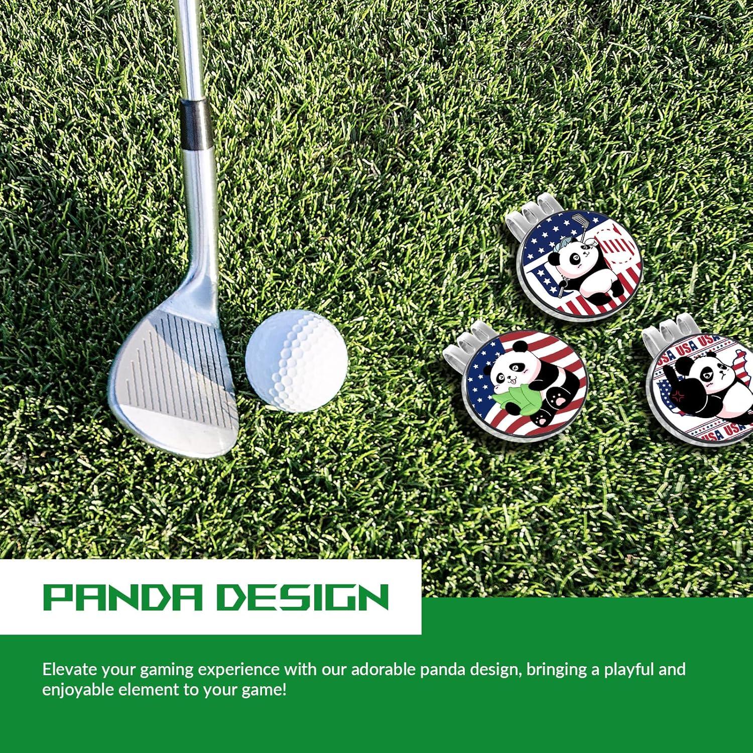 Clip de Sombrero Marcador de Pelota de Golf OlibaDu Panda
