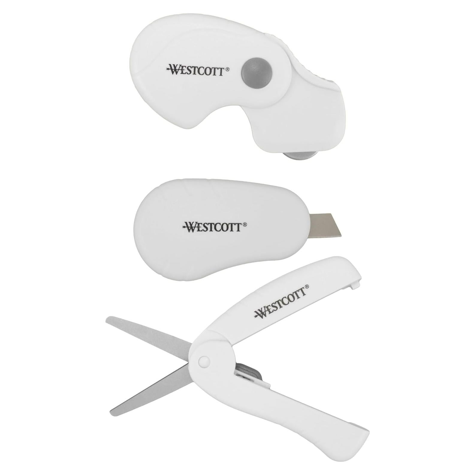 Juego de Viaje Mini 3 Piezas Westcott - Tijeras y Cortadores de Titanio