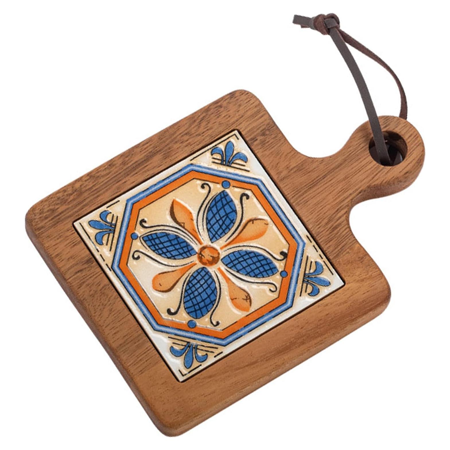 Alfombrilla Antiescaldante de Madera y Cerámica YQQKIRA520