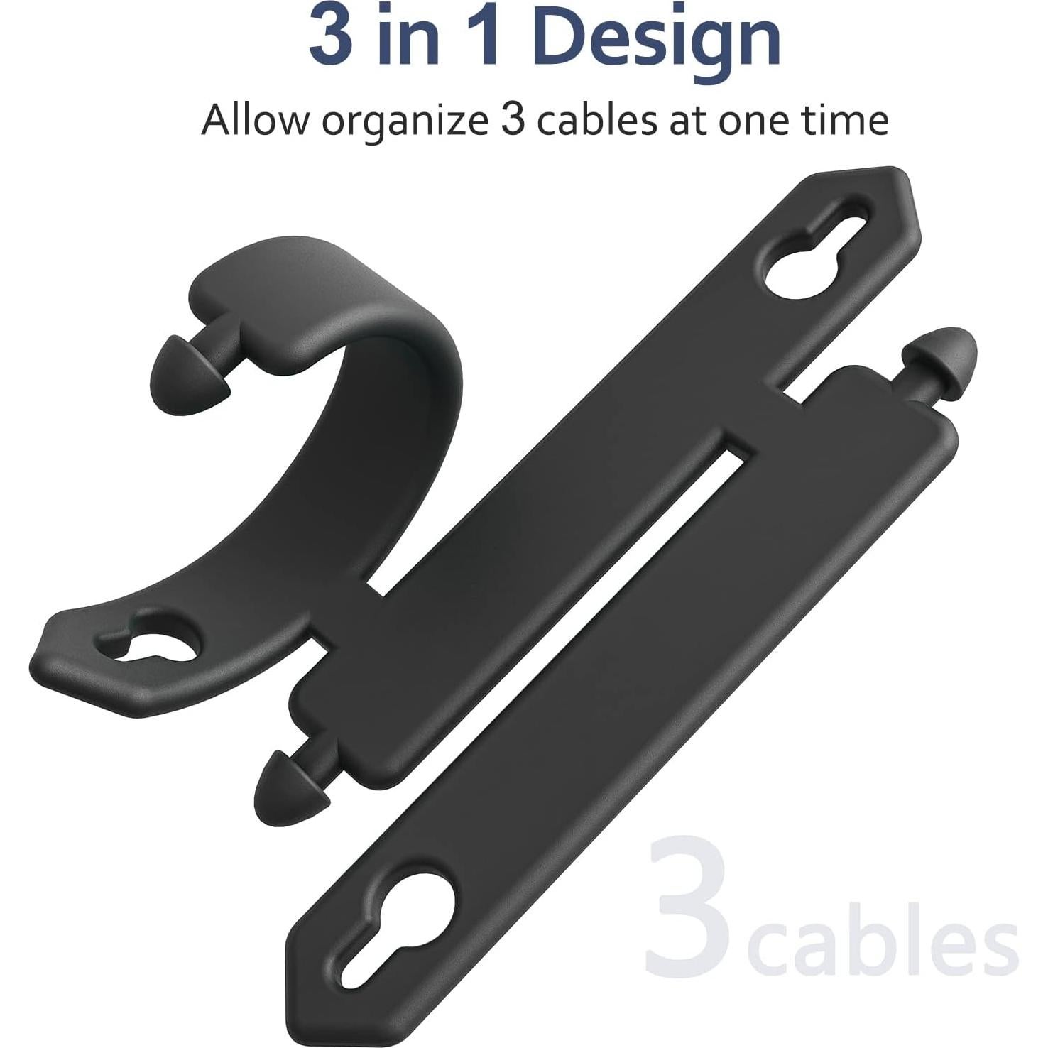 Organizador de Cables 10 Piezas Silicona ELFRhino 3 en 1