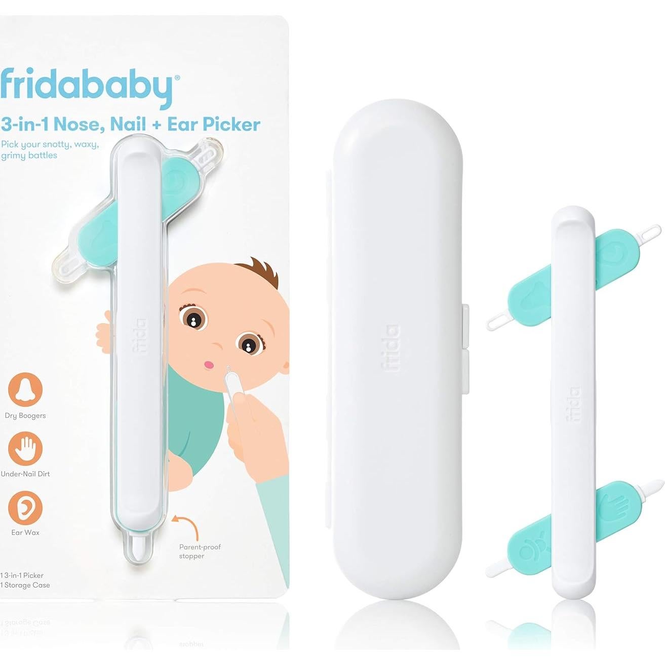 Succionador de Mocos FridaBaby NoseFrida con Filtros y Recogedor 3 en 1