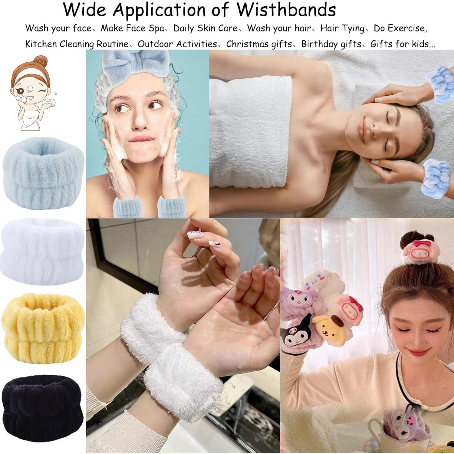 Toallas de Muñeca ZFIPA 4 Piezas Microfibra Absorbente