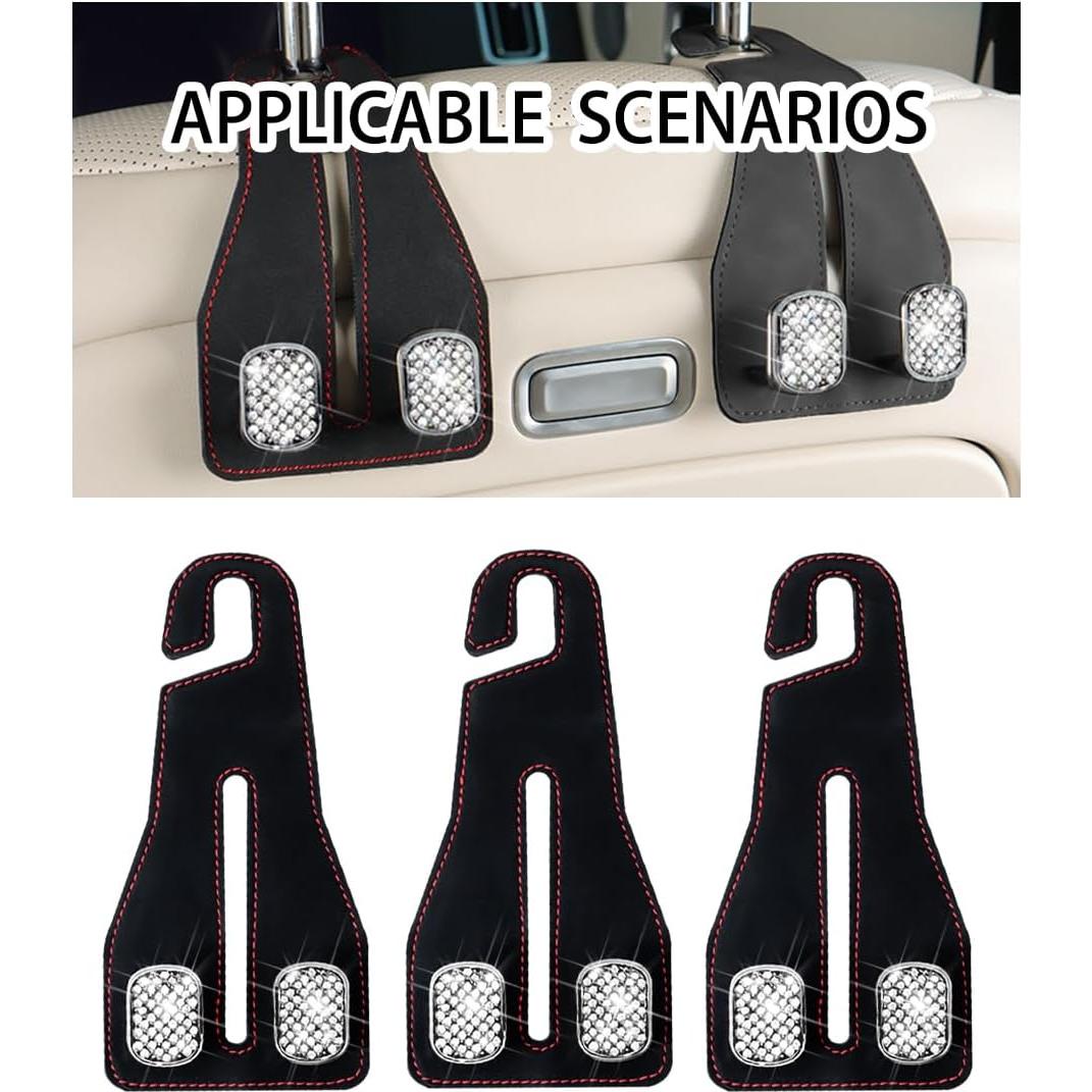 Gancho para Reposacabezas Zpana - 2 Pcs Negro Universal