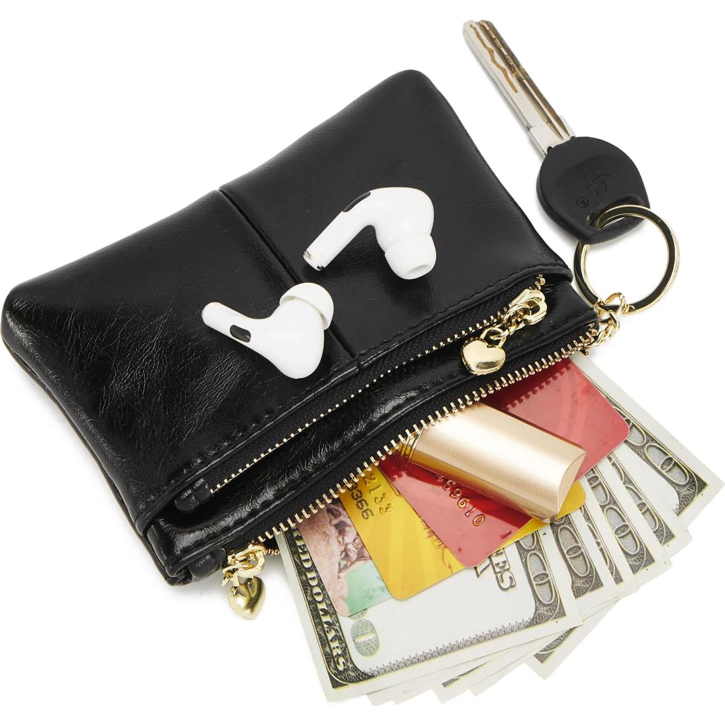 Monedero Mini de Cuero PU ZOOEASS para Mujeres - Negro