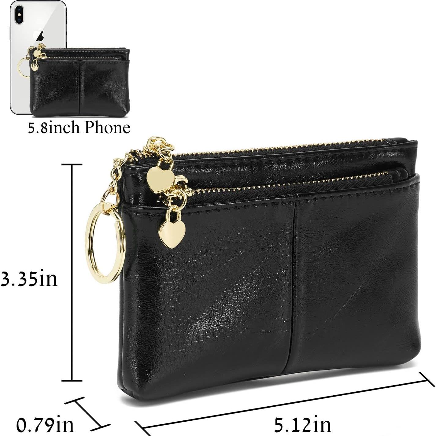 Monedero Mini de Cuero PU ZOOEASS para Mujeres - Negro