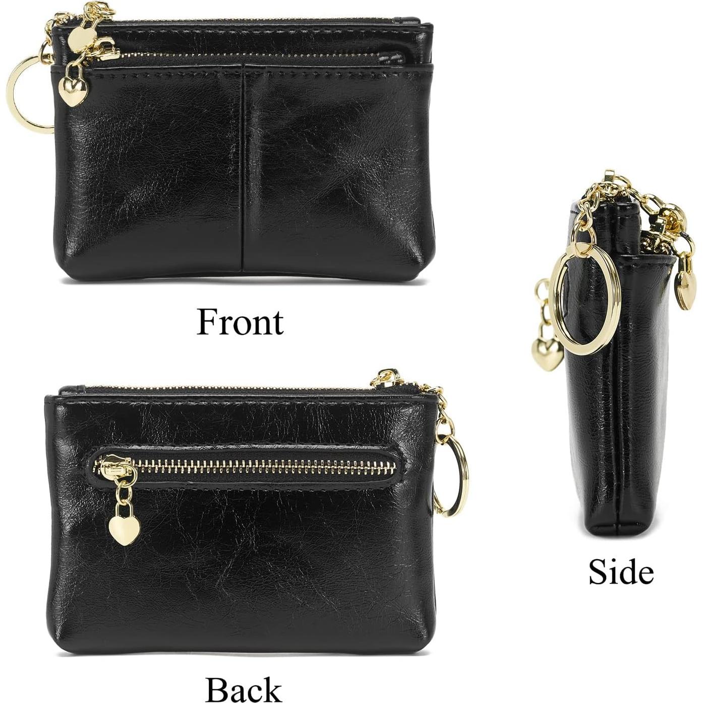 Monedero Mini de Cuero PU ZOOEASS para Mujeres - Negro