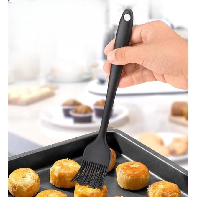 Brochas de Silicona para Basting ASEANAO - Set de 2, Negro