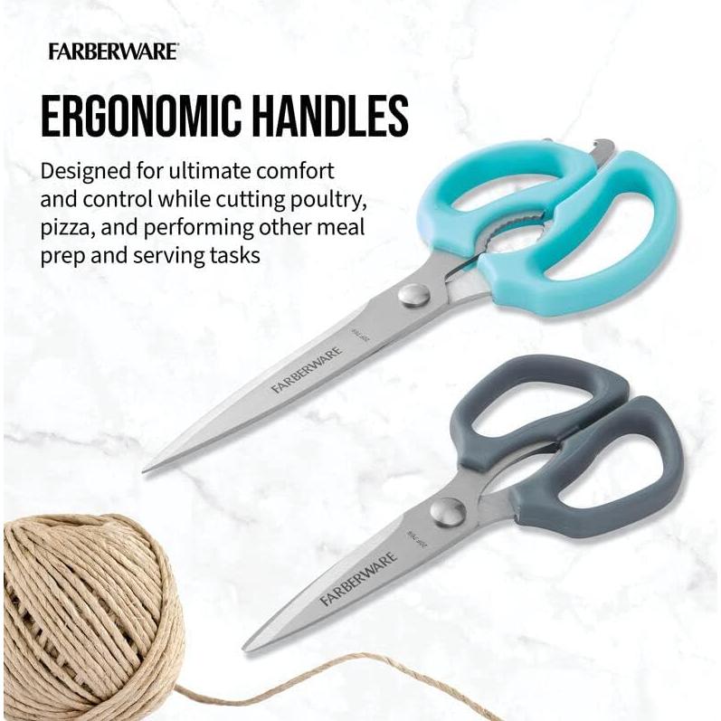 Tijeras de Cocina Farberware Comfort Grip 2 Piezas Acero Inoxidable
