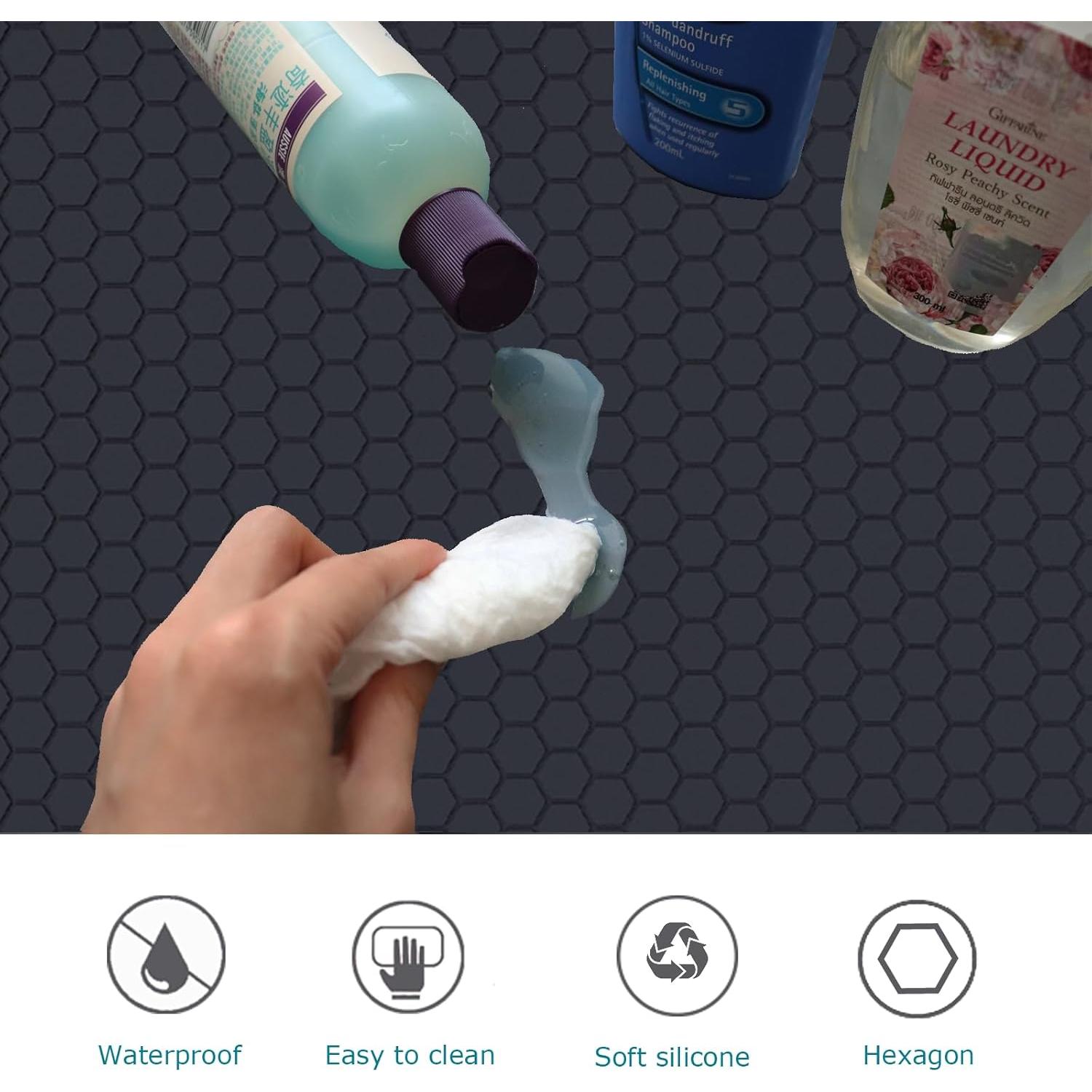 Alfombrilla Protectora de Silicona Jacooxi 22x19 cm Negra