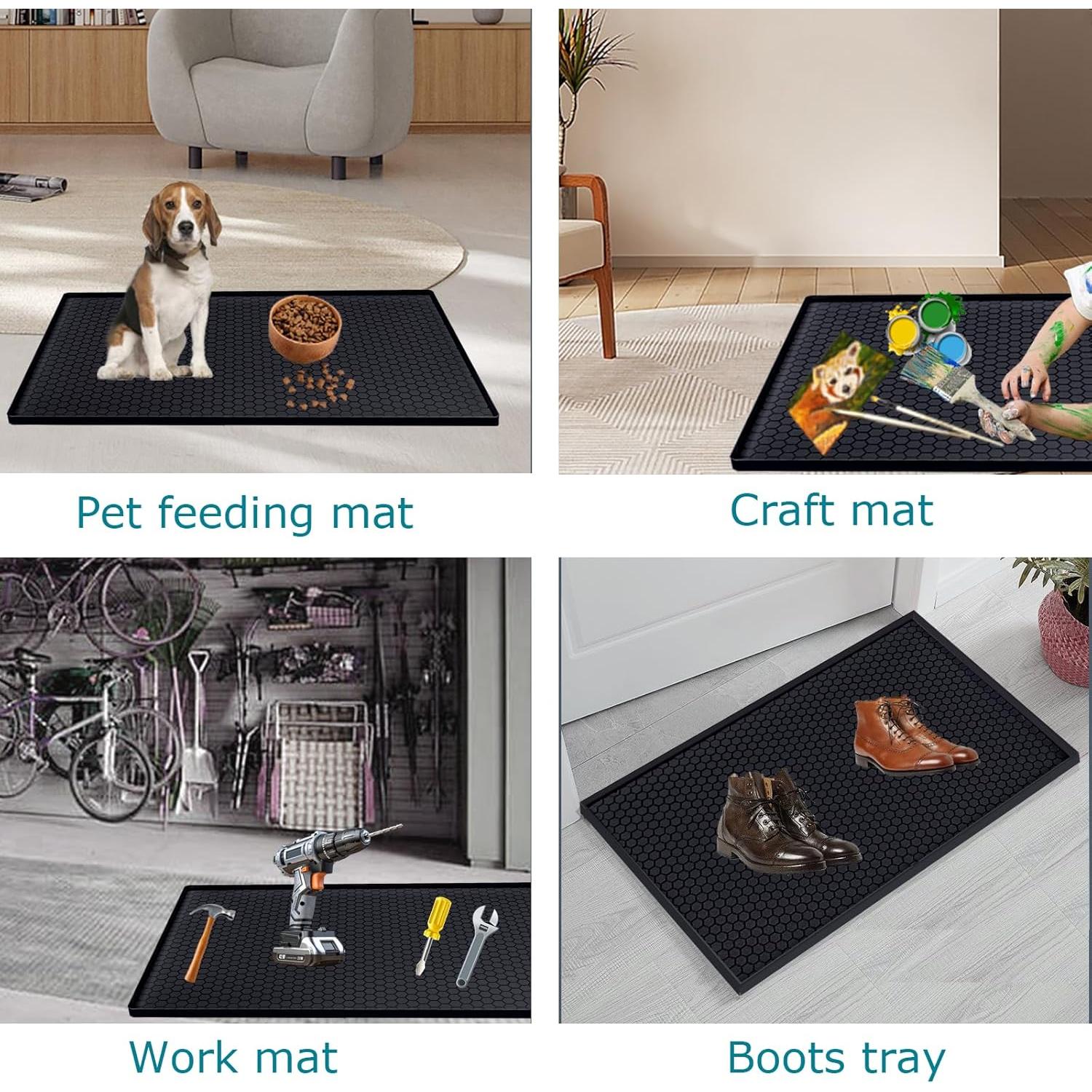 Alfombrilla Protectora de Silicona Jacooxi 22x19 cm Negra