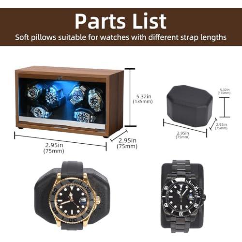 Enrollador de Reloj Automático KAMANOSEN SKW168 6 Platos Silencioso