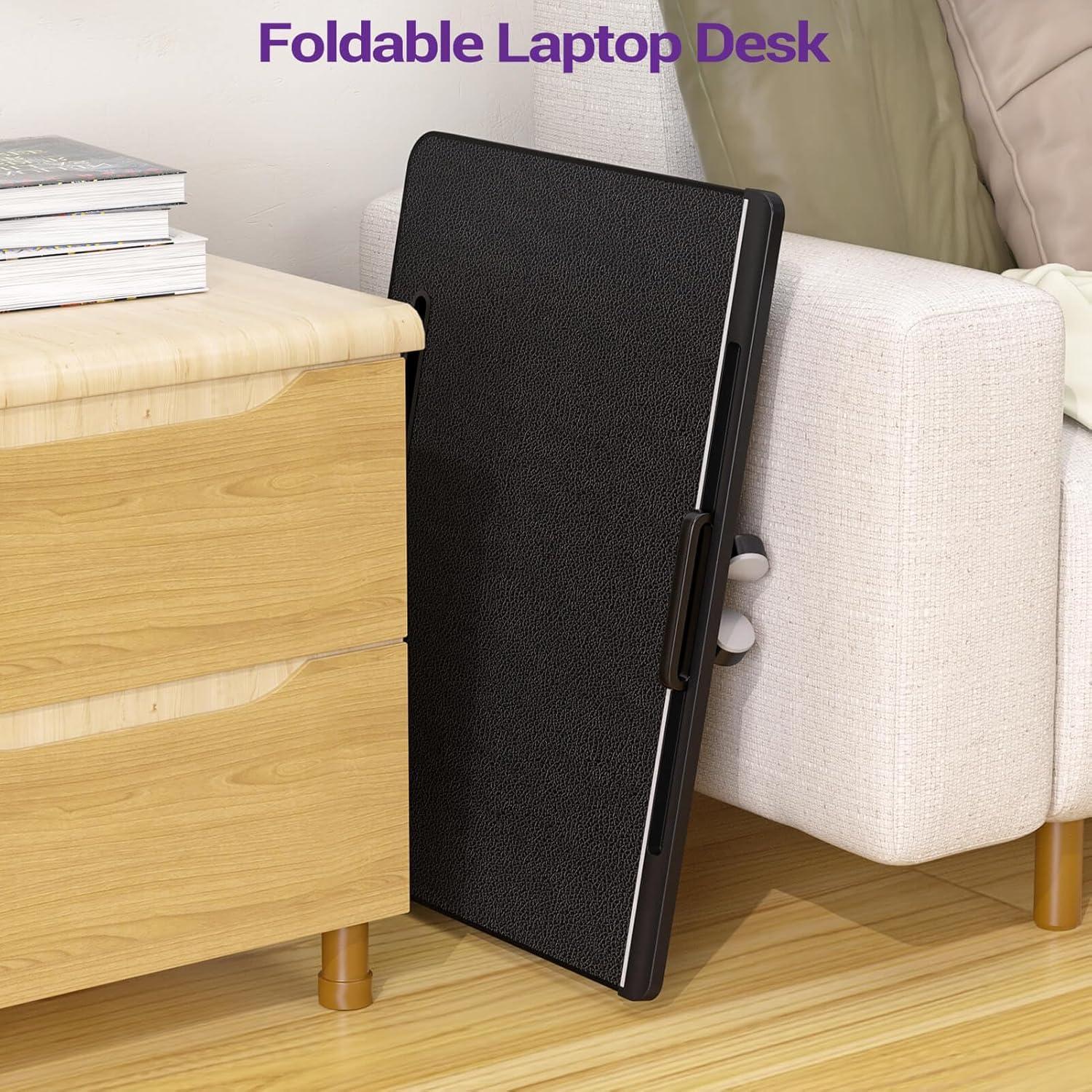 Mesa de Cama Ajustable NEARPOW para Laptop y Escritura Negra