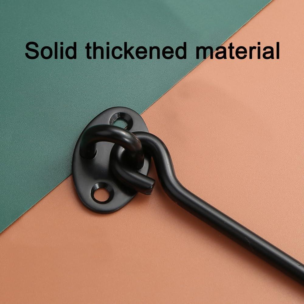 Paquete de 2 Pestillos de Puerta de Granero Wvapzwr 7.62 cm Negro