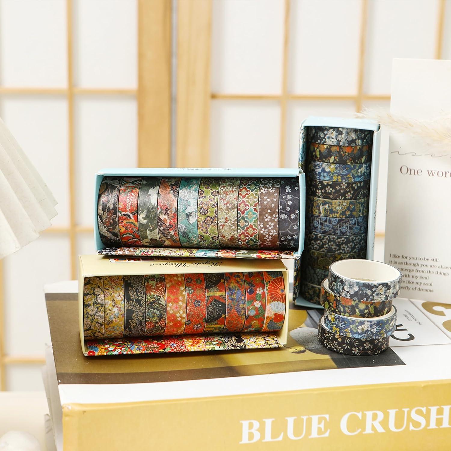 Set de 10 Rollos de Cinta Washi Ukiyo-e 10 mm x 2 m - Songdao