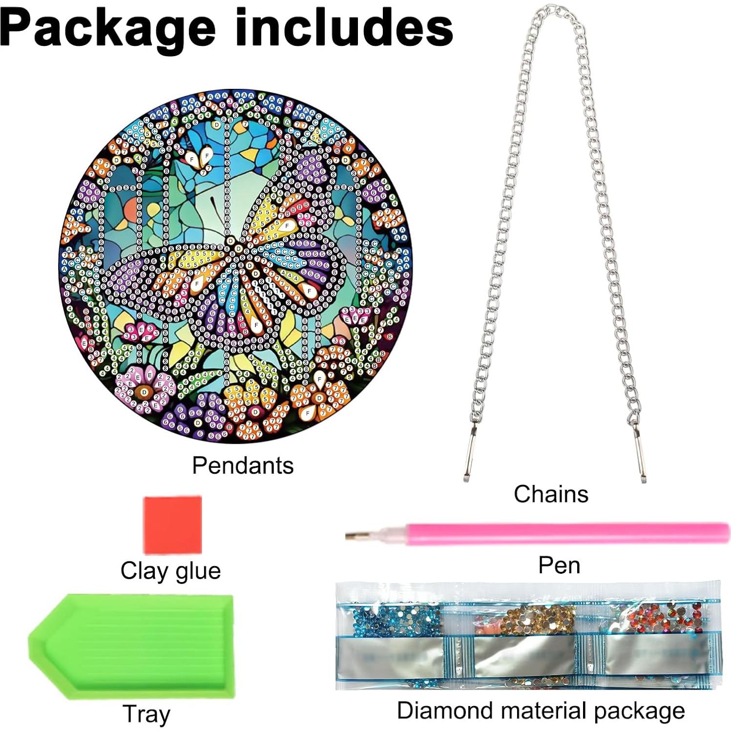 Kit de Pintura de Diamante JISHSHAY Mariposa 16x16cm