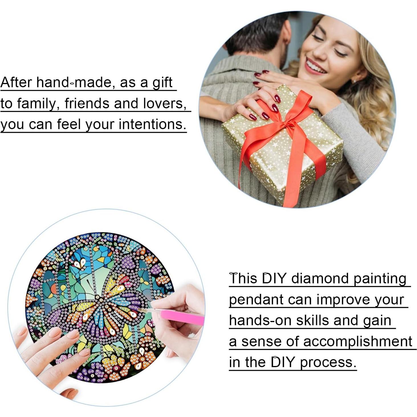 Kit de Pintura de Diamante JISHSHAY Mariposa 16x16cm