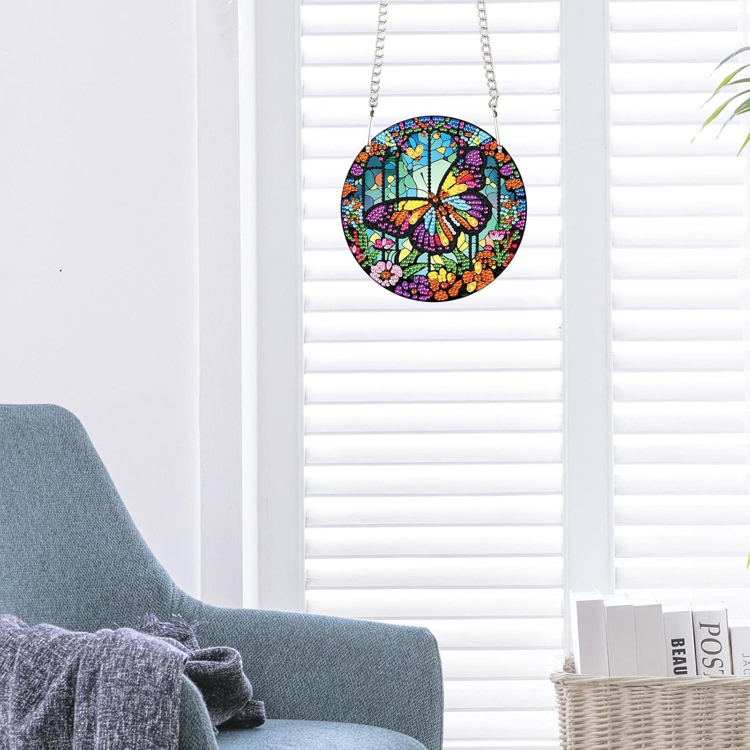 Kit de Pintura de Diamante JISHSHAY Mariposa 16x16cm