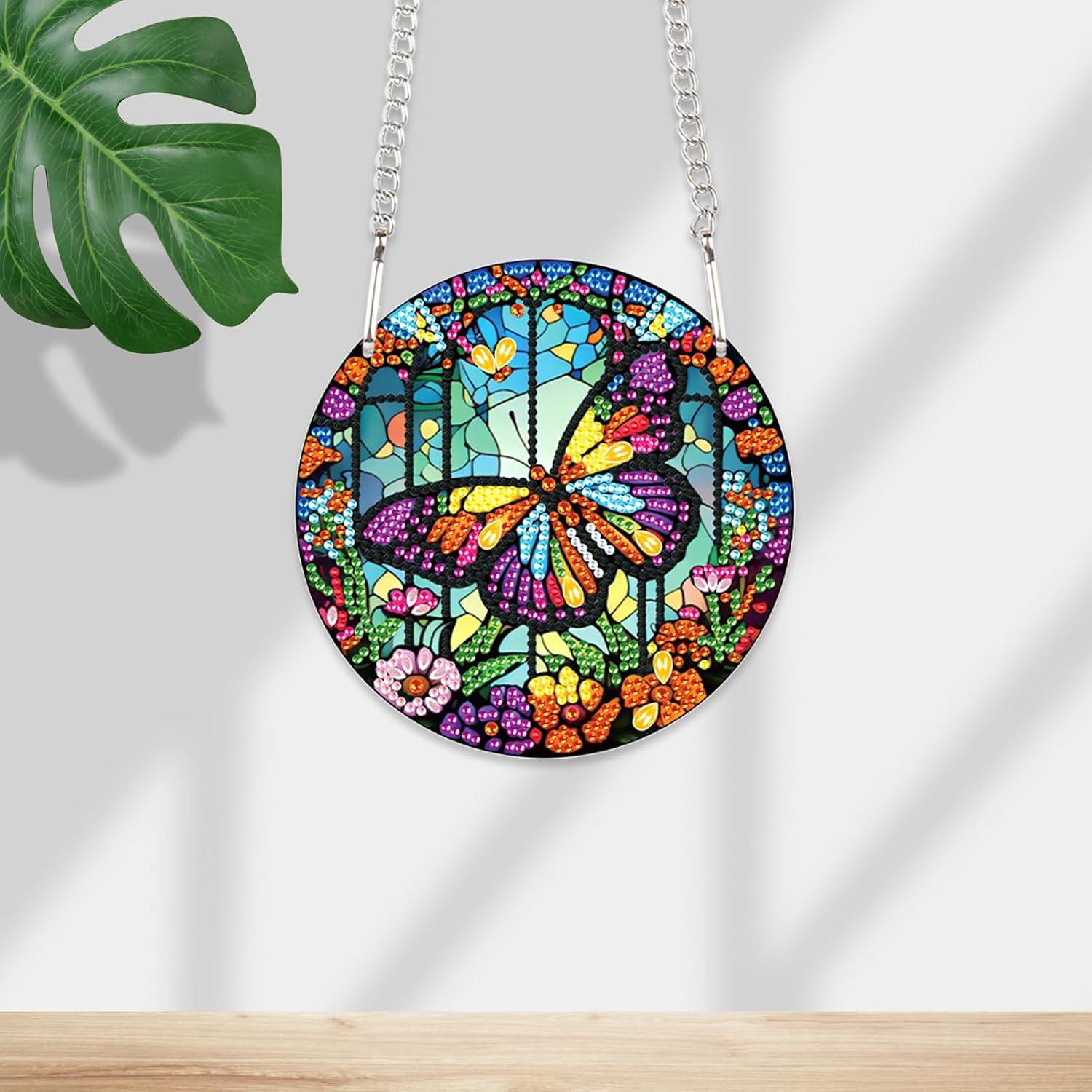 Kit de Pintura de Diamante JISHSHAY Mariposa 16x16cm