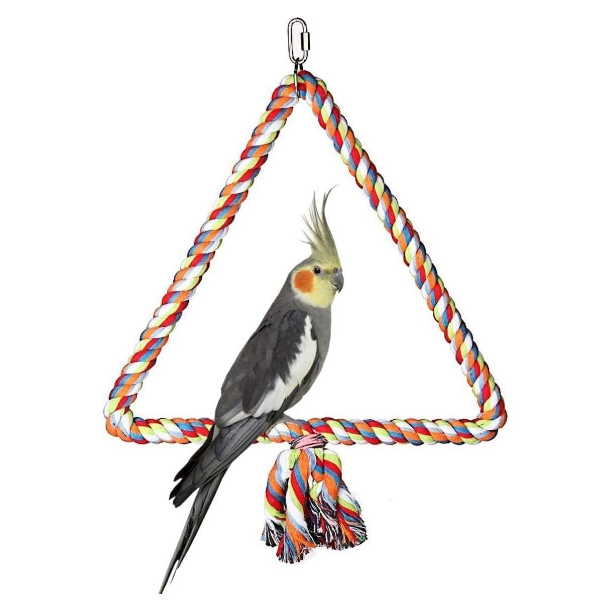 Columpio para Aves Litewood de Cuerda de Algodón Mediano 25x28cm