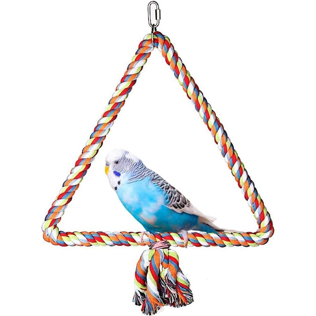 Columpio para Aves Litewood de Cuerda de Algodón Mediano 25x28cm