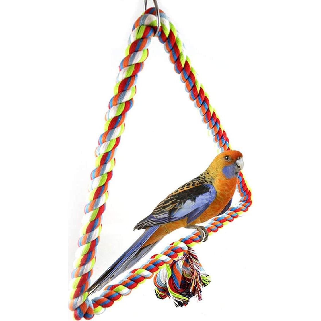 Columpio para Aves Litewood de Cuerda de Algodón Mediano 25x28cm