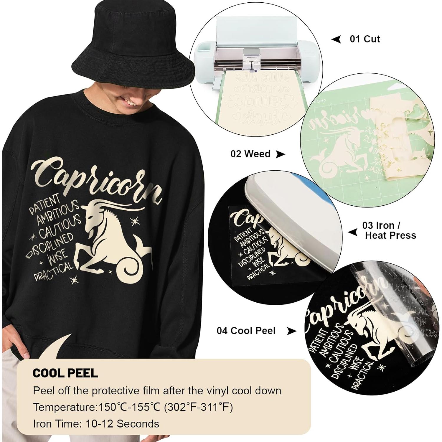 Vinilo de Transferencia de Calor Beige GIRAFVINYL 30.48x152 cm