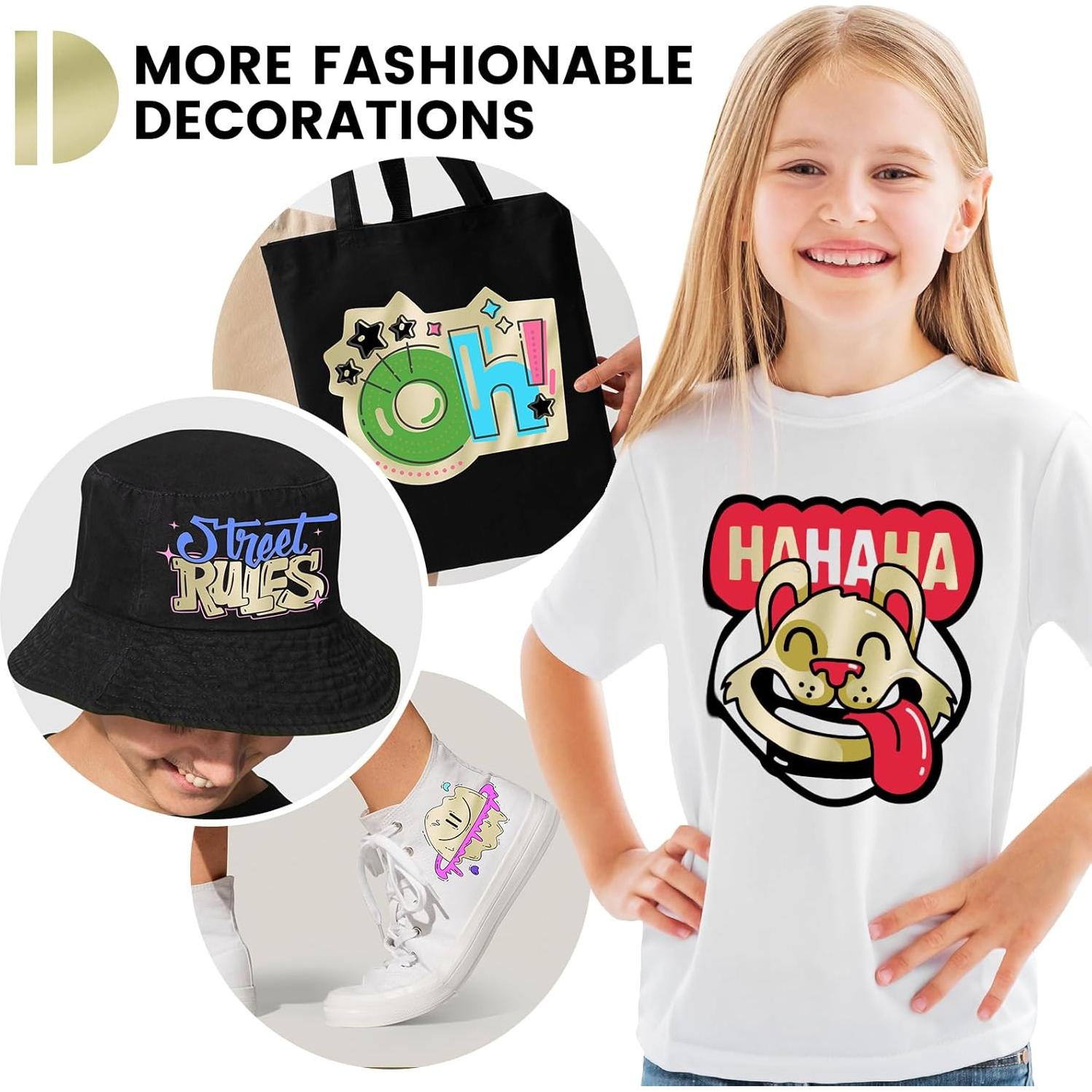 Vinilo de Transferencia de Calor Dorado Champagne 30x152 cm GIRAFVINYL