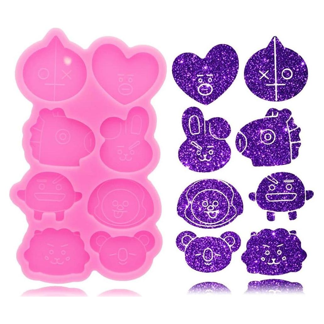 Molde de Silicona Shining Queen para Resina 8 Cavidades