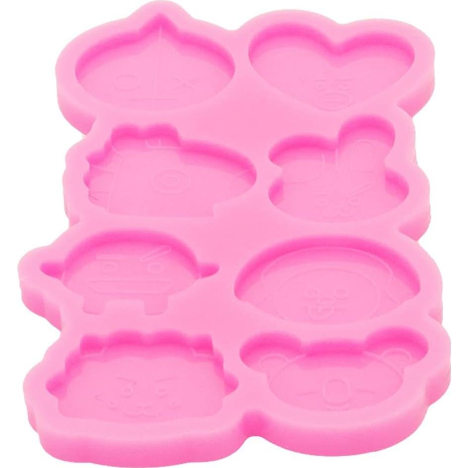 Molde de Silicona Shining Queen para Resina 8 Cavidades