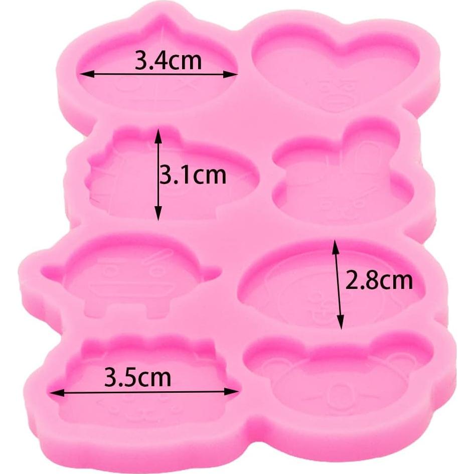 Molde de Silicona Shining Queen para Resina 8 Cavidades