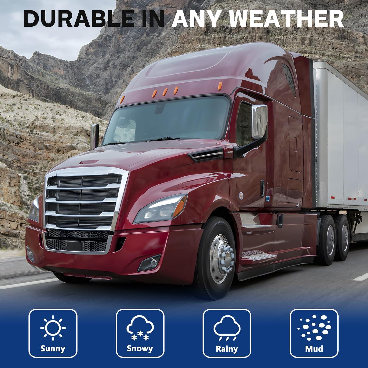 Cubiertas de Tuercas de Púa 33mm ABS Cromadas para Camiones (20PCS)