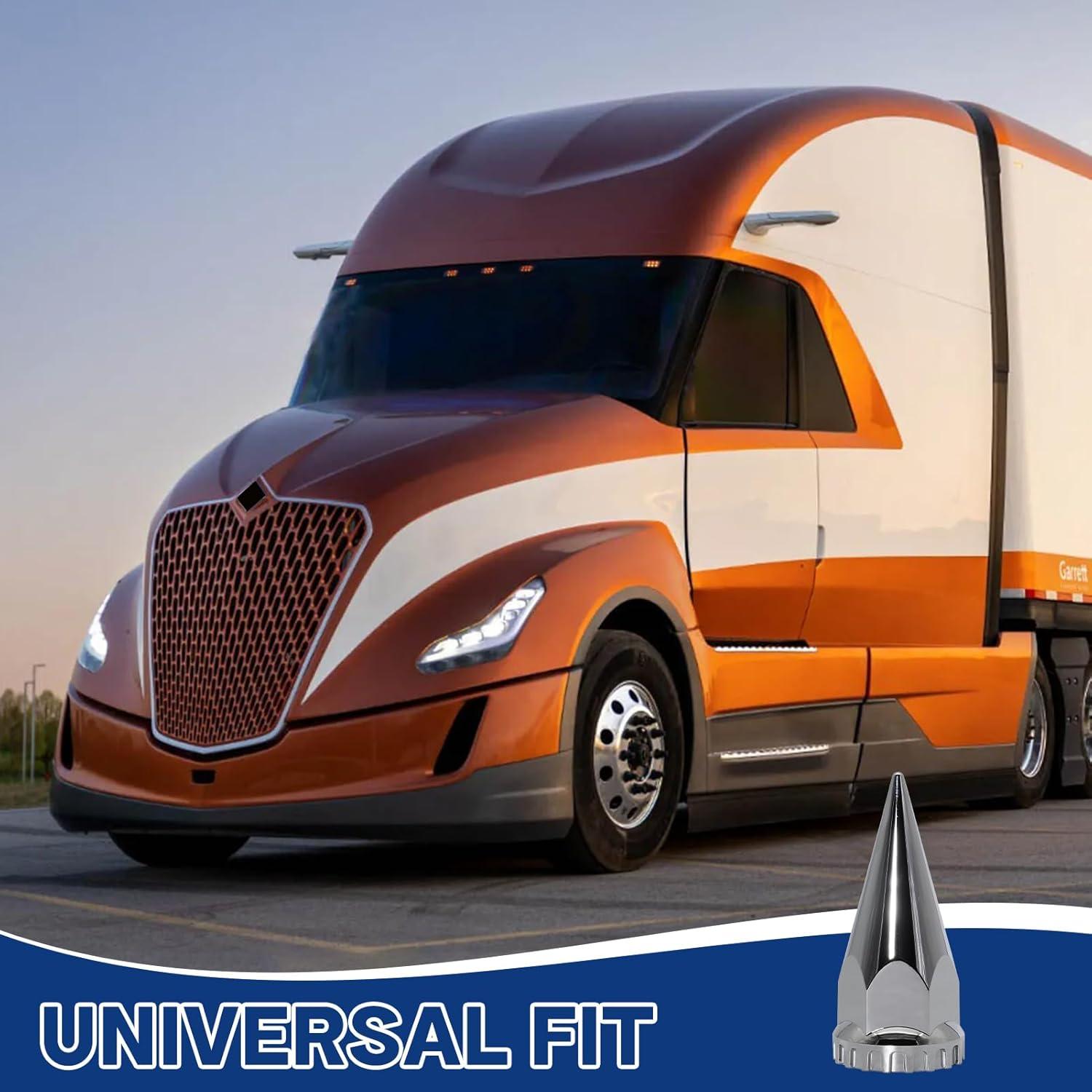 Cubiertas de Tuercas de Púa 33mm ABS Cromadas para Camiones (20PCS)