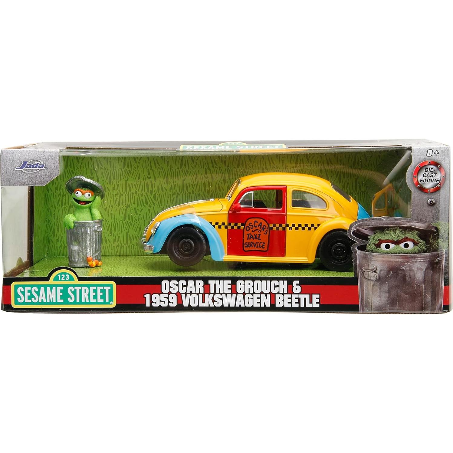 Coche de fundición Volkswagen Beetle 1959 Jada Toys con Oscar